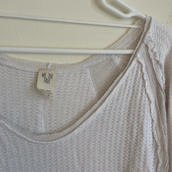 Free People // We The Free White Laguna Thermal Top - Picture 4 of 5